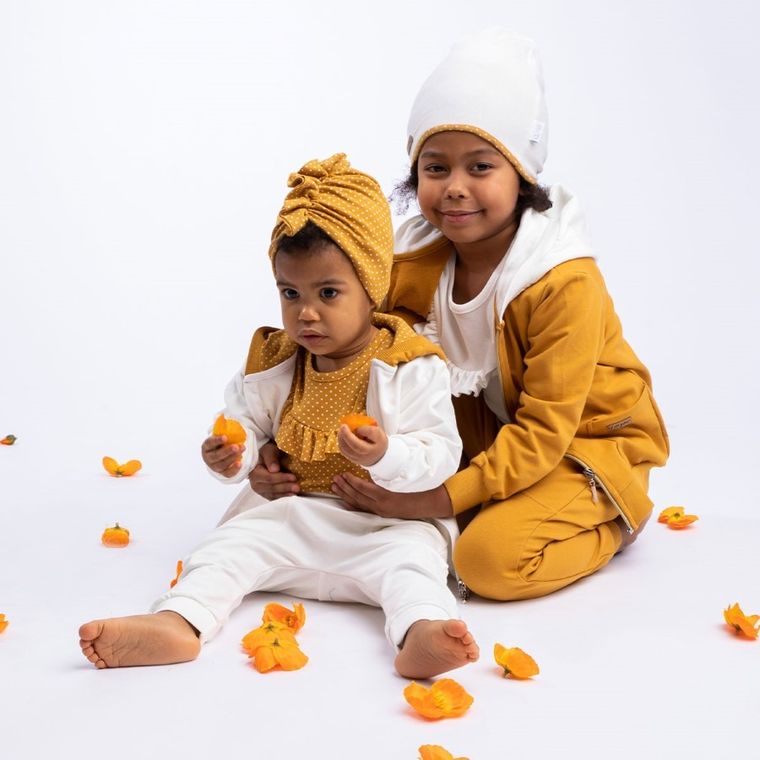 Spodnie dresowe dziewczęce, ecru, Nicol