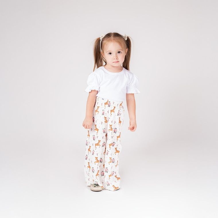 Spodnie dresowe dziewczęce, ecru, Nicol