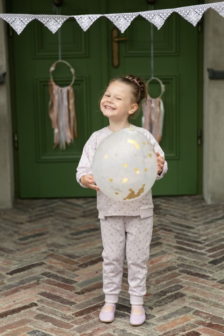 Spodnie dresowe dziewczęce, fioletowe, Charlotte, Pinokio