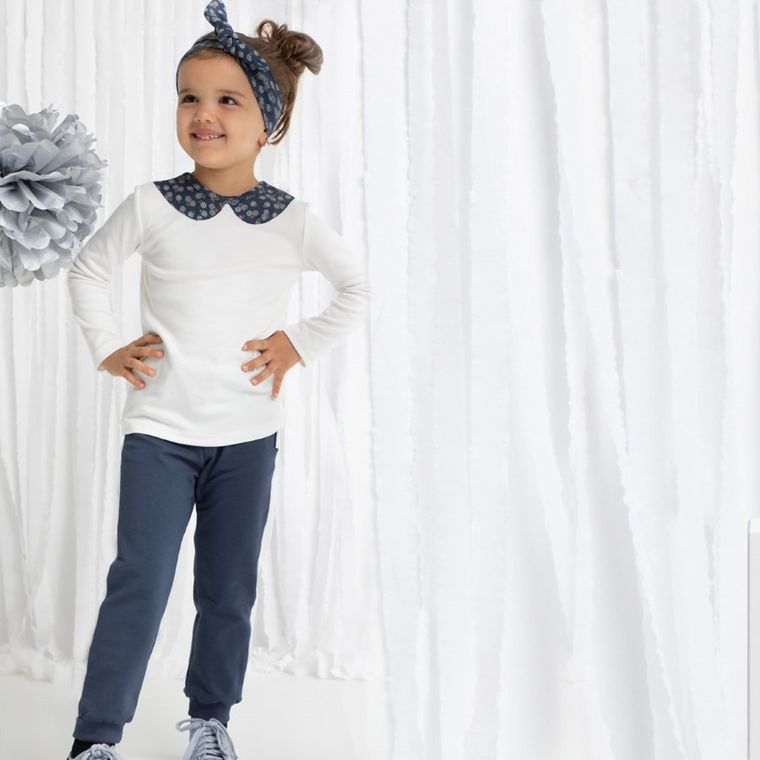 Spodnie dresowe dziewczęce, granatowe, Nicol