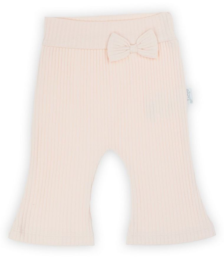 Spodnie dresowe dziewczęce, prążkowane, różowe, Nicol