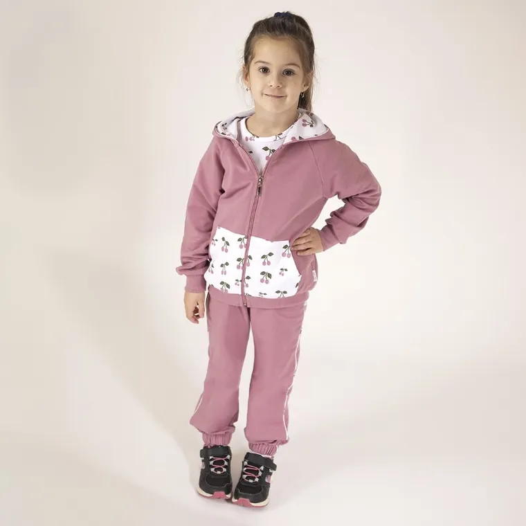 Spodnie dresowe dziewczęce, różowe, Nicol
