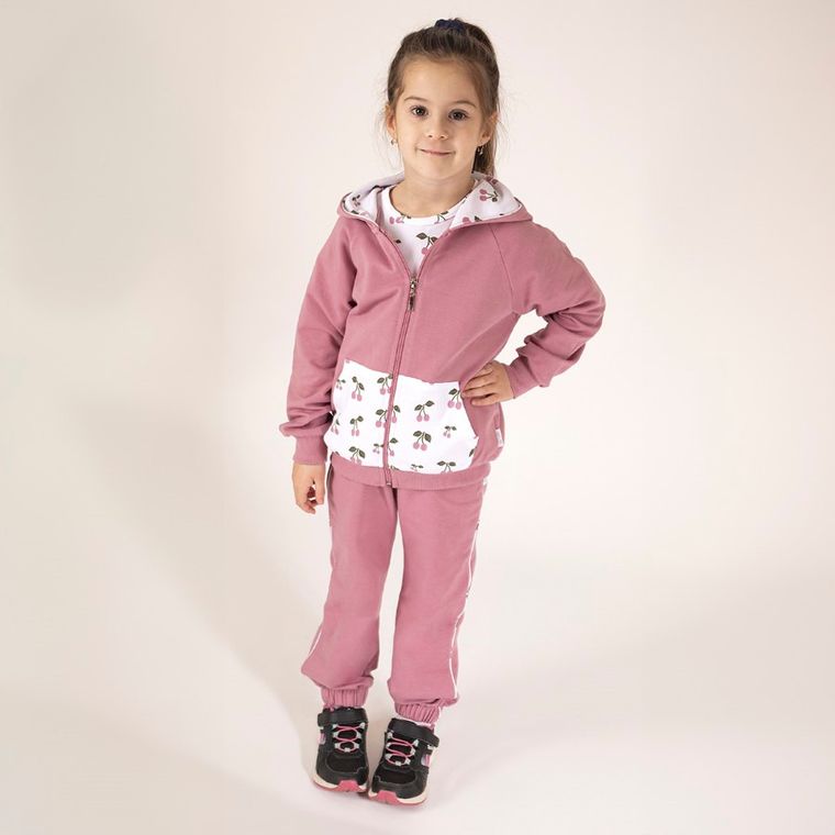 Spodnie dresowe dziewczęce, różowe, Nicol