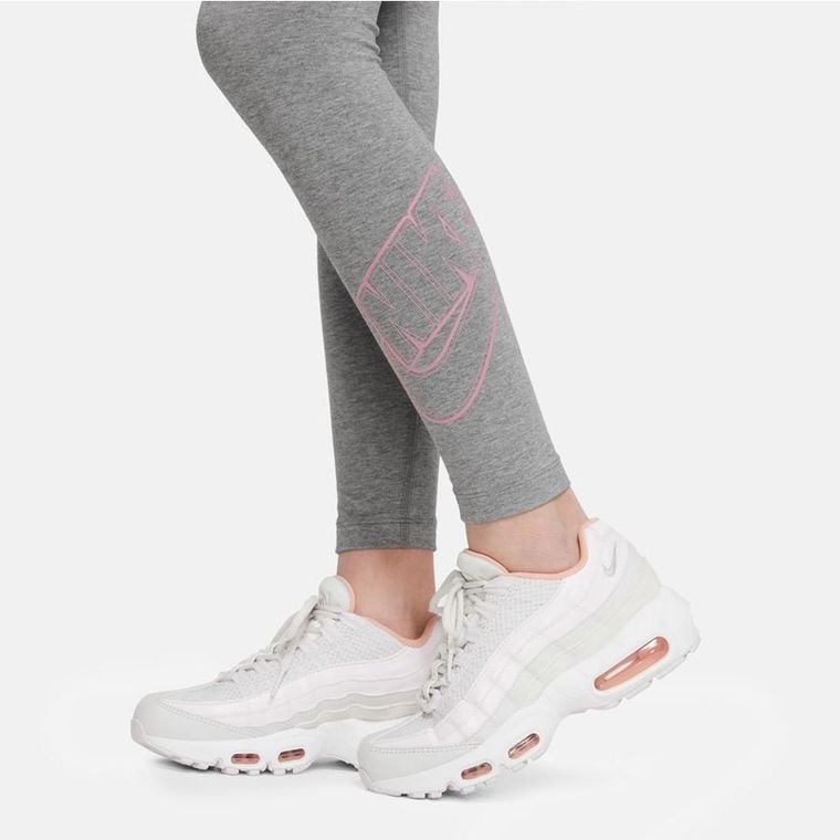 Spodnie dresowe dziewczęce, szare, Nike Sportswear Essential