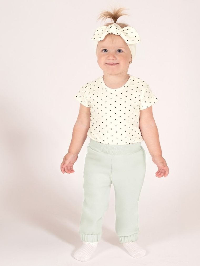 Spodnie dresowe dziewczęce, zielone, Nicol