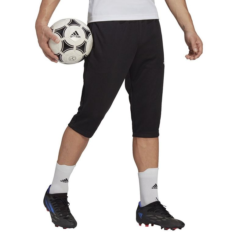 Spodnie dresowe męskie 3/4, czarne, Adidas Entrada 22 3/4 Panty