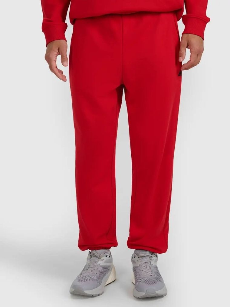 Spodnie dresowe męskie, czerwone, 4F