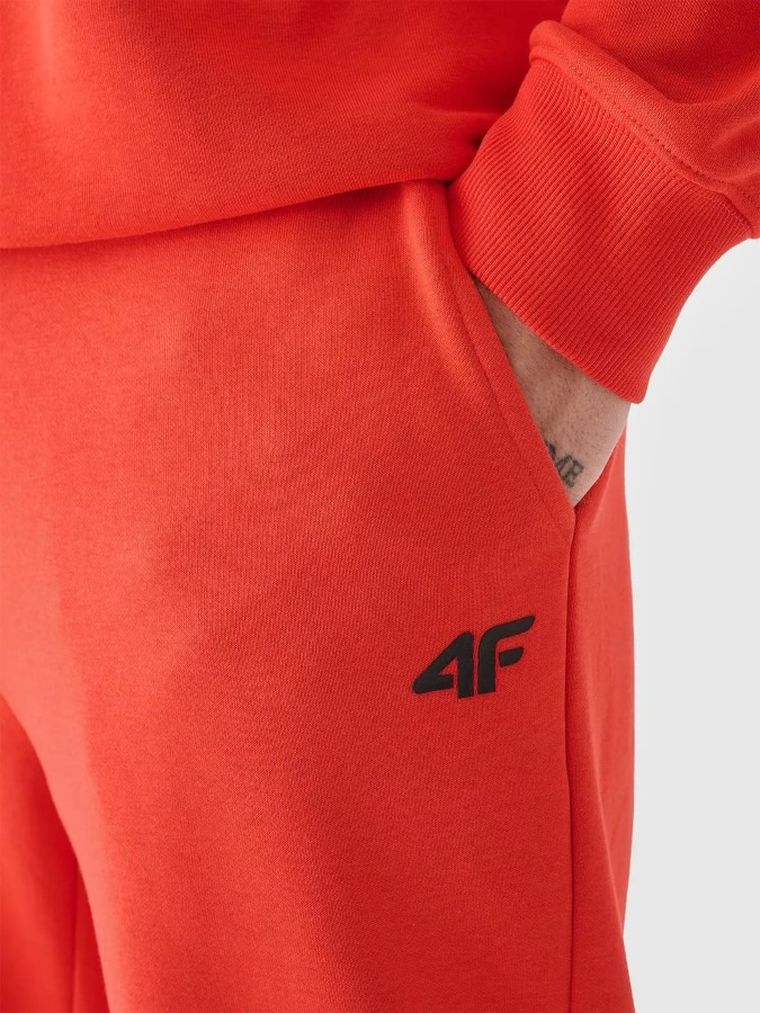Spodnie dresowe męskie, pomarańczowe, 4F