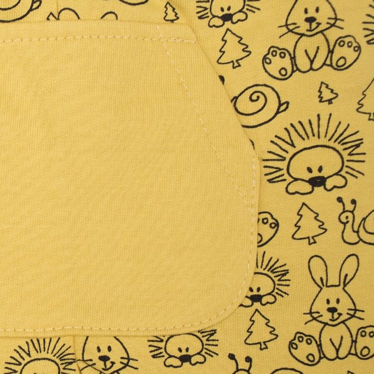 Spodnie dresowe niemowlęce, żółte, Tup Tup