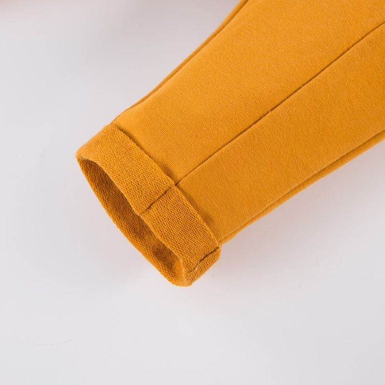 Spodnie dziewczęce, żółte, falbanki, Eevi