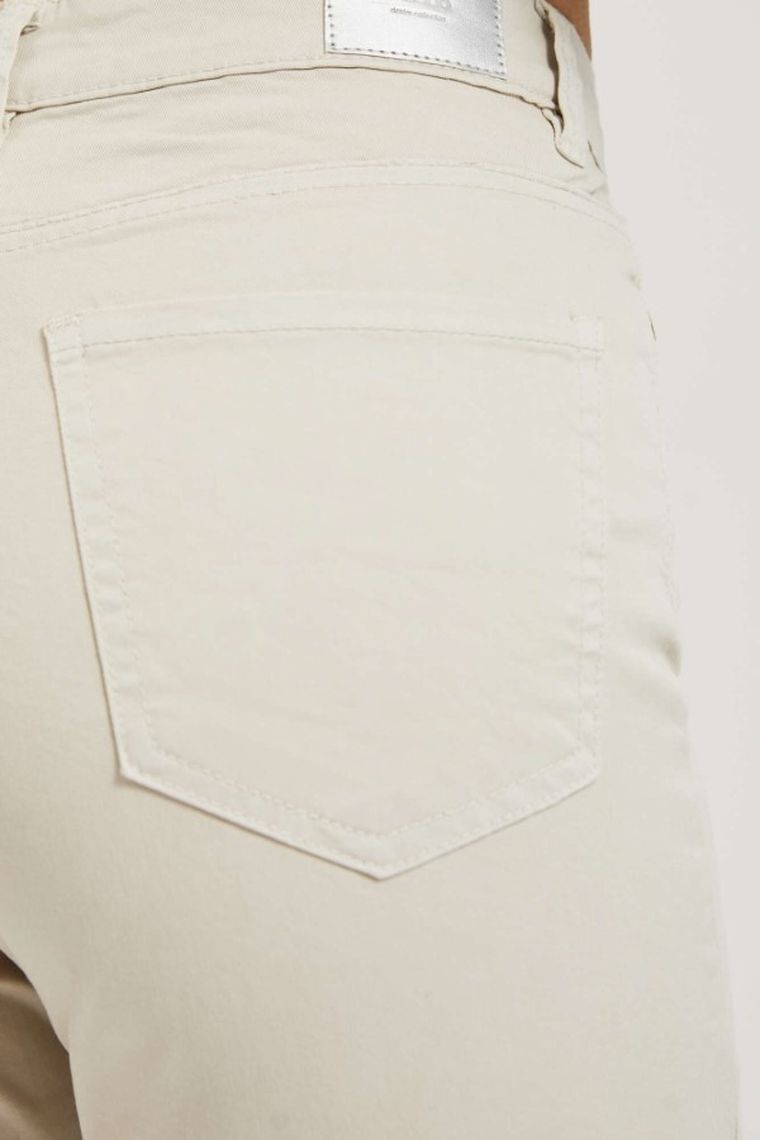 Spodnie jeansowe damskie, beżowe, Moodo