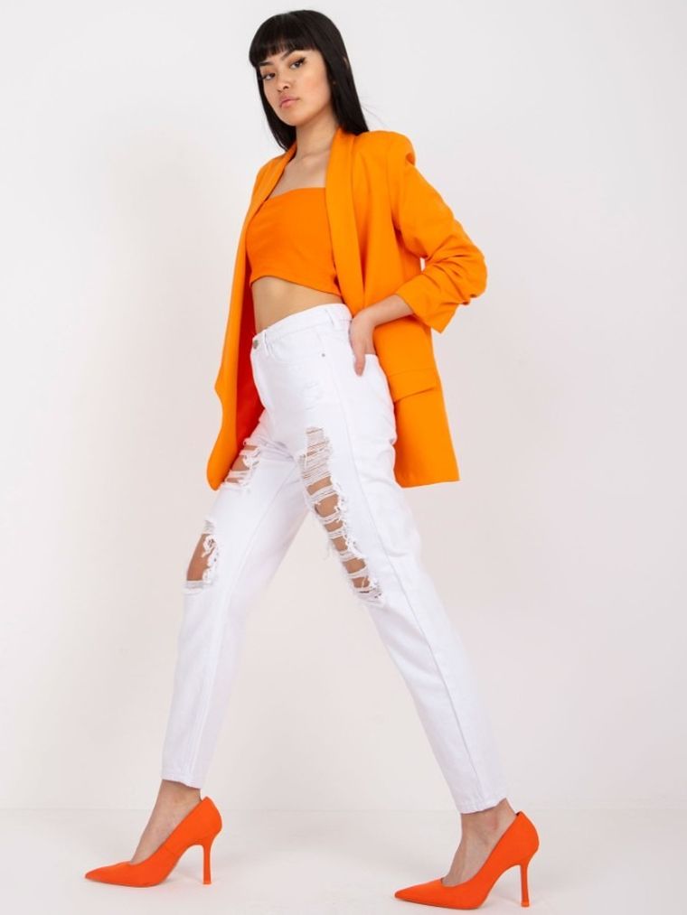 Spodnie jeansowe damskie, białe, Factory Price