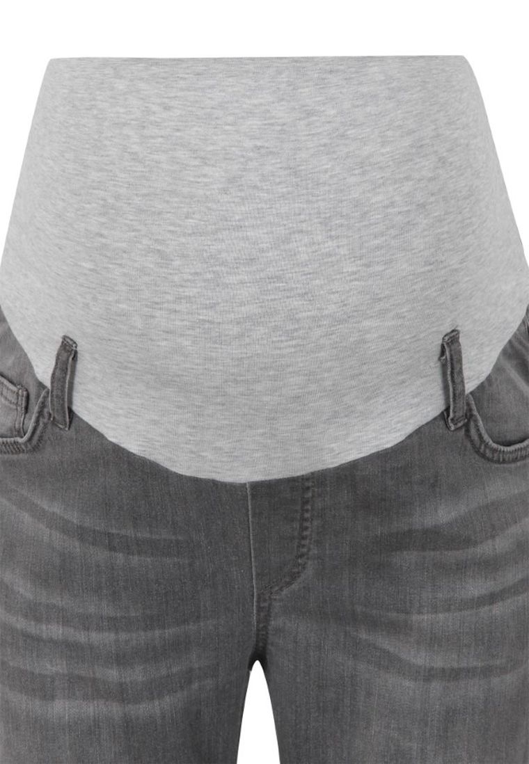 Spodnie jeansowe damskie, ciążowe, skinny, szare, Bellybutton
