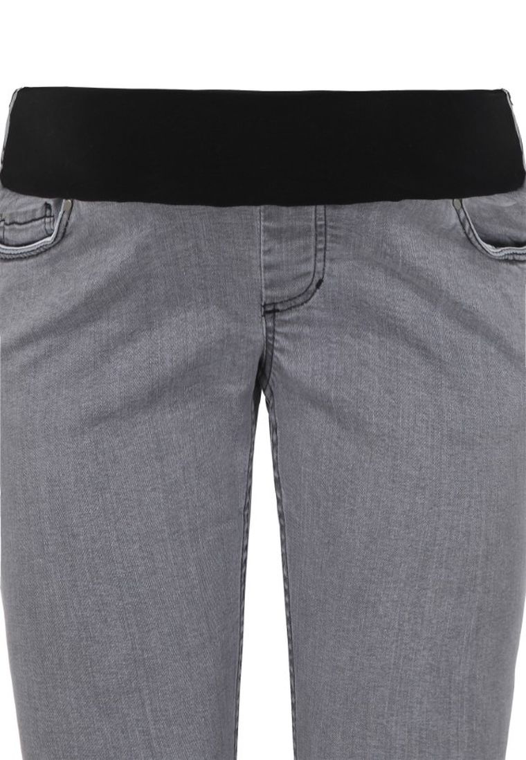 Spodnie jeansowe damskie, ciążowe, slim, szare, Bellybutton