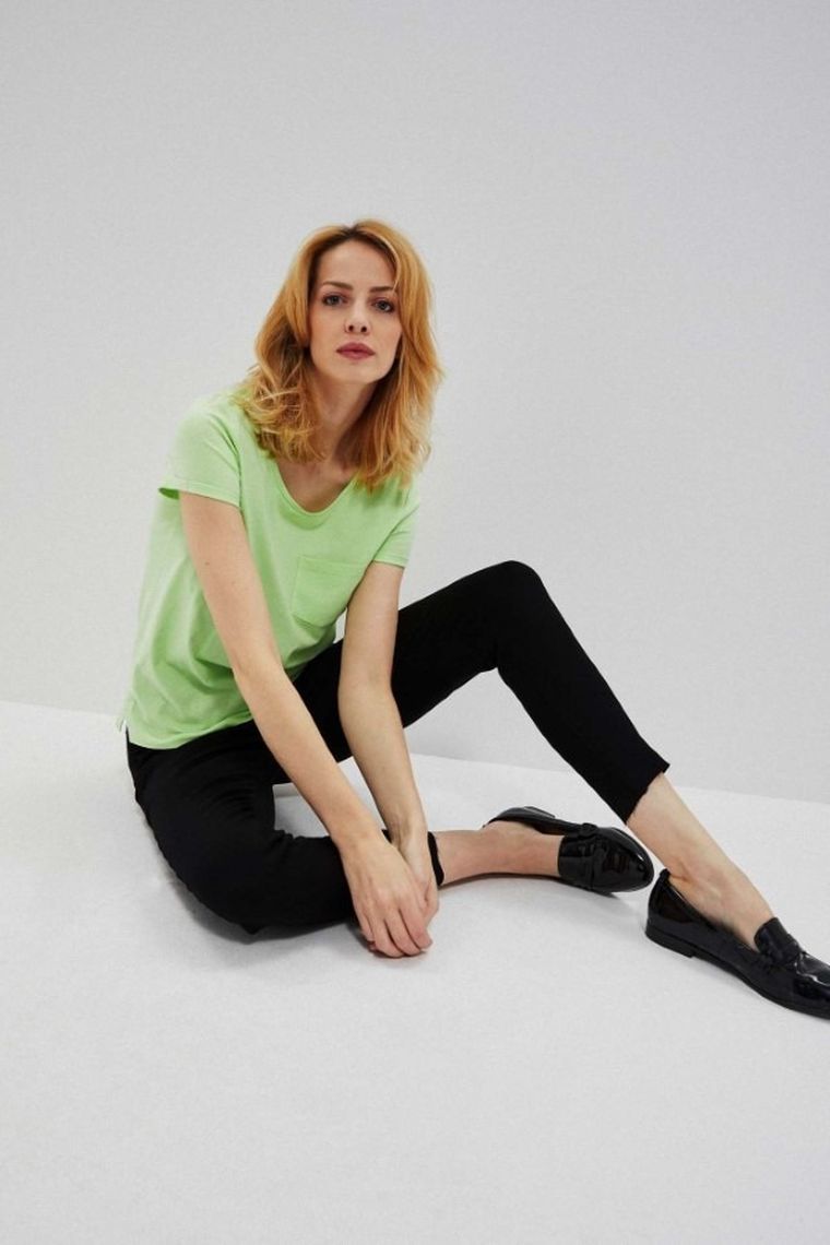 Spodnie jeansowe damskie, czarne, Moodo