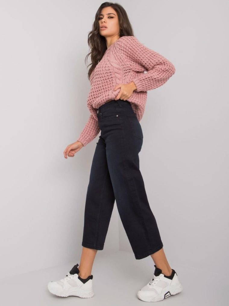 Spodnie jeansowe damskie, czarne, Sublevel