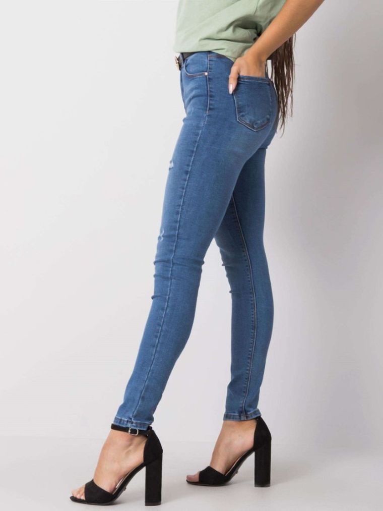 Spodnie jeansowe damskie, denim, Rue Paris