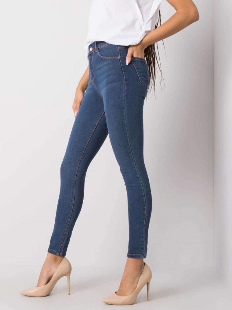 Spodnie jeansowe damskie, denim, Rue Paris