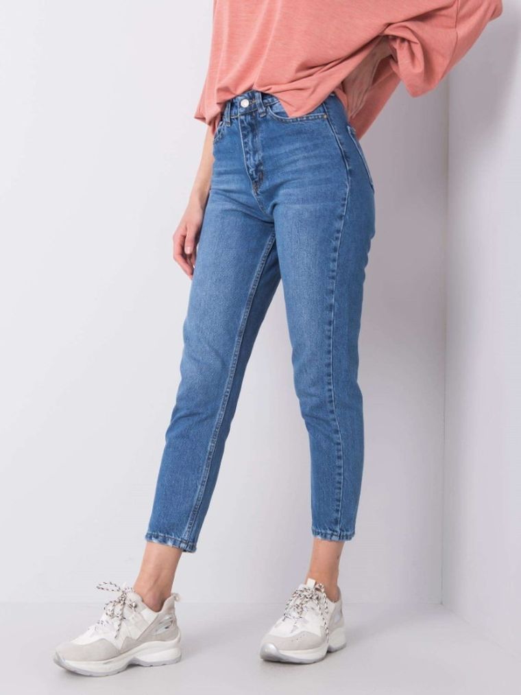 Spodnie jeansowe damskie, denim, Rue Paris