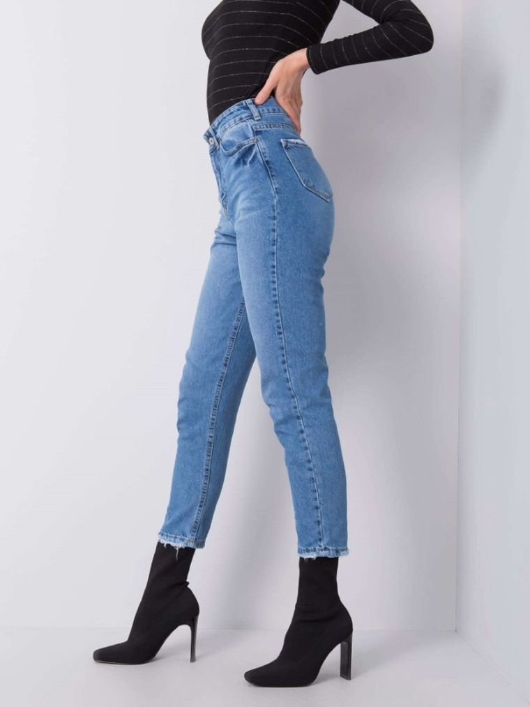 Spodnie jeansowe damskie, denim, Rue Paris