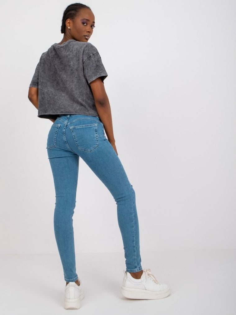 Spodnie jeansowe damskie, denim, Rue Paris
