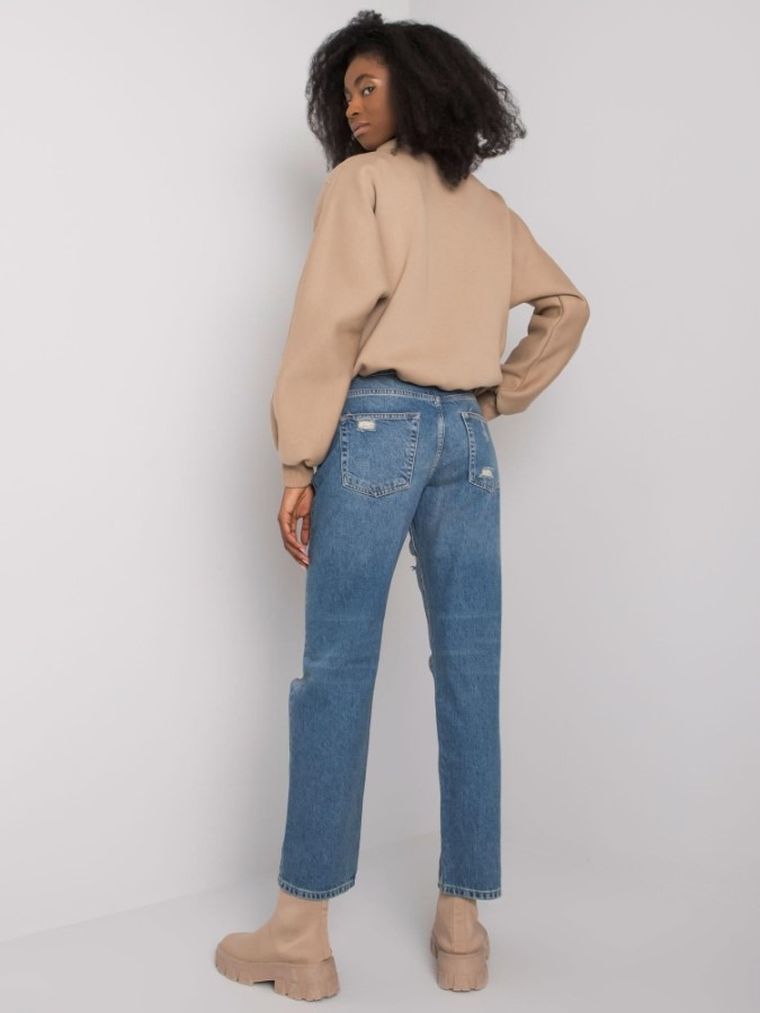 Spodnie jeansowe damskie, denim, Rue Paris