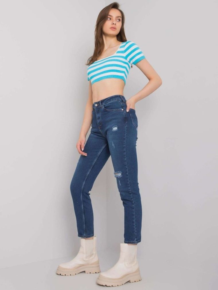 Spodnie jeansowe damskie, niebieskie, Factory Price