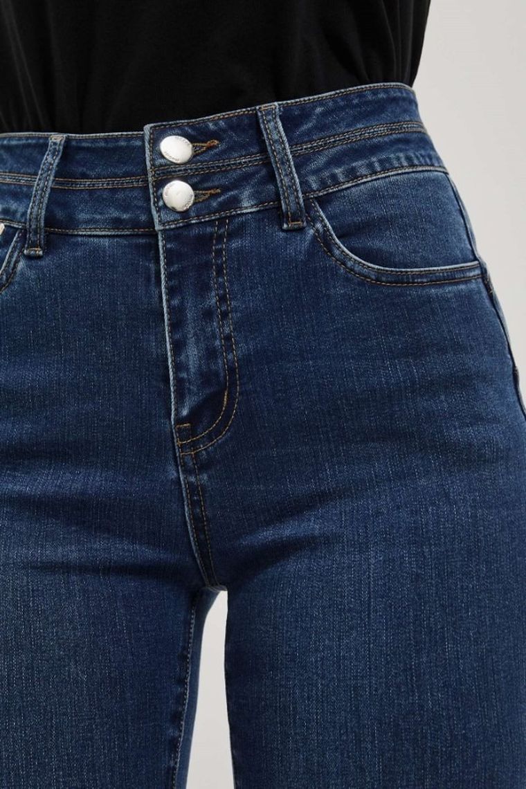 Spodnie jeansowe damskie, niebieskie, Moodo