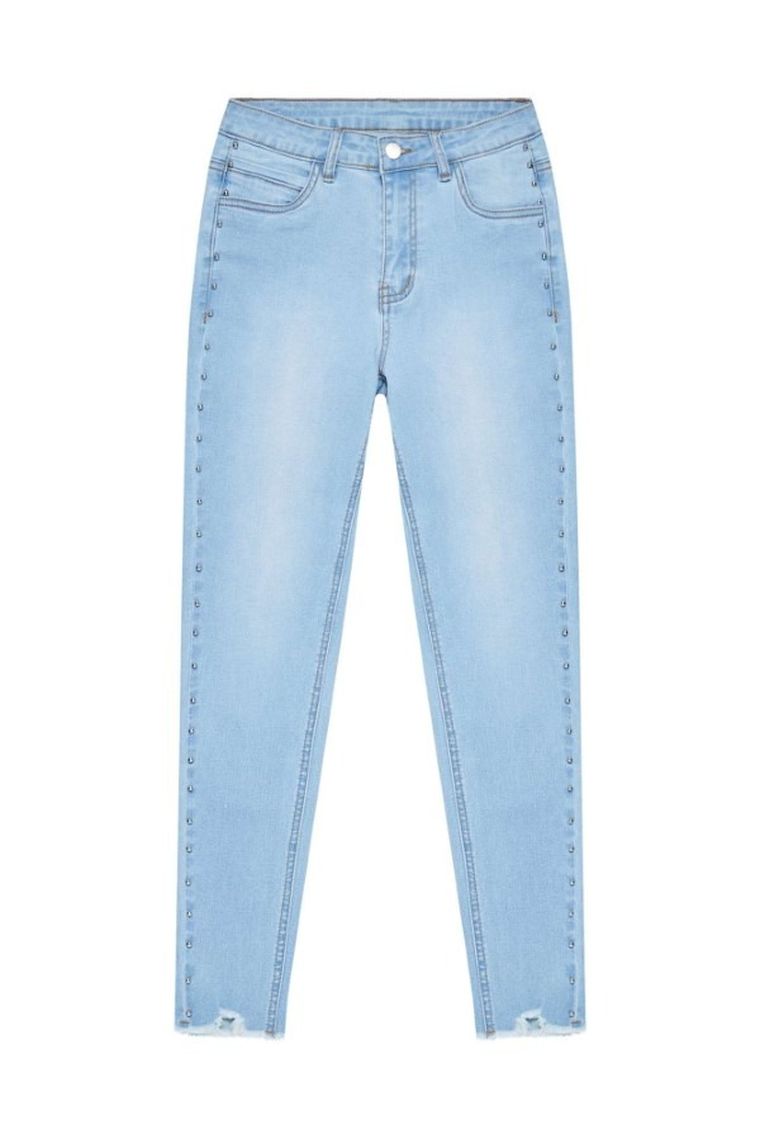 Spodnie jeansowe damskie, niebieskie, Moodo