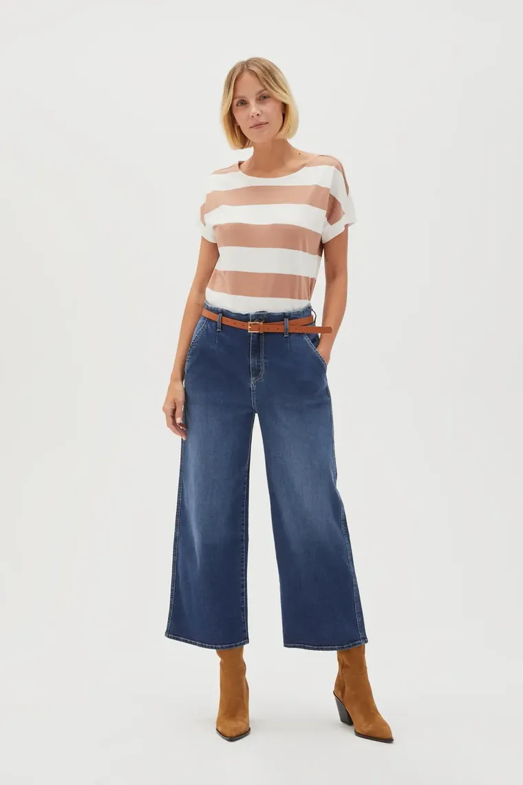 Spodnie jeansowe damskie, niebieskie, Moodo