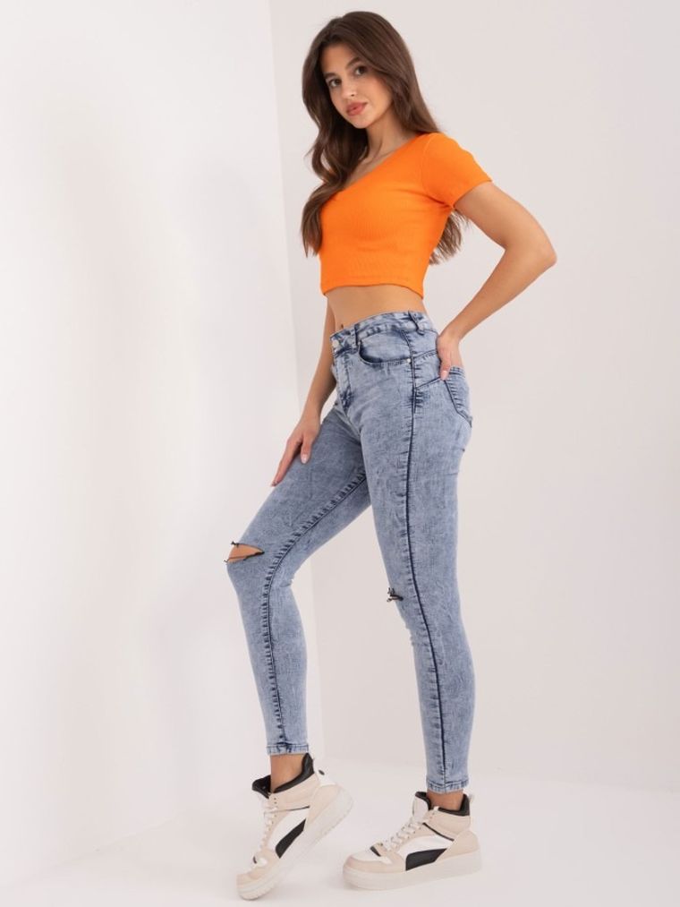 Spodnie jeansowe damskie, niebieskie, Only One Day Jack Berry