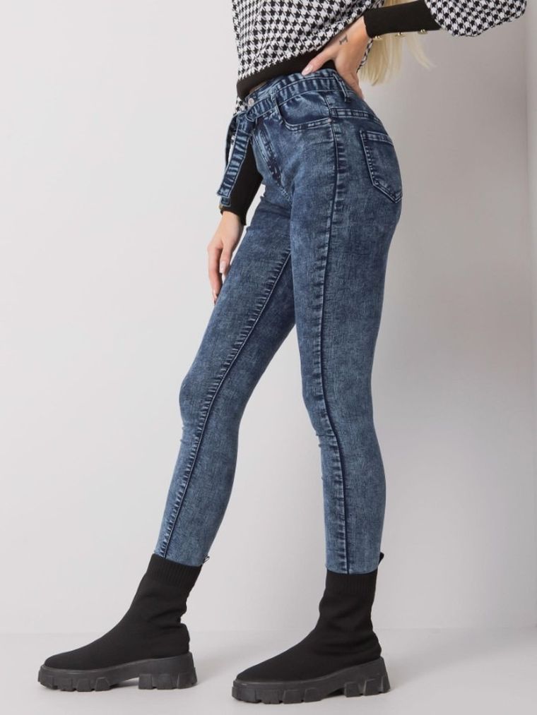 Spodnie jeansowe damskie, niebieskie, Only One Day Jack Berry