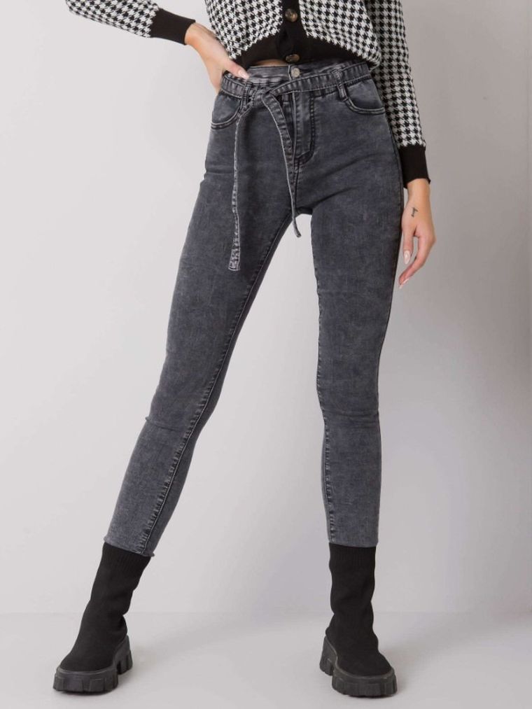 Spodnie jeansowe damskie, szare, Only One Day Jack Berry