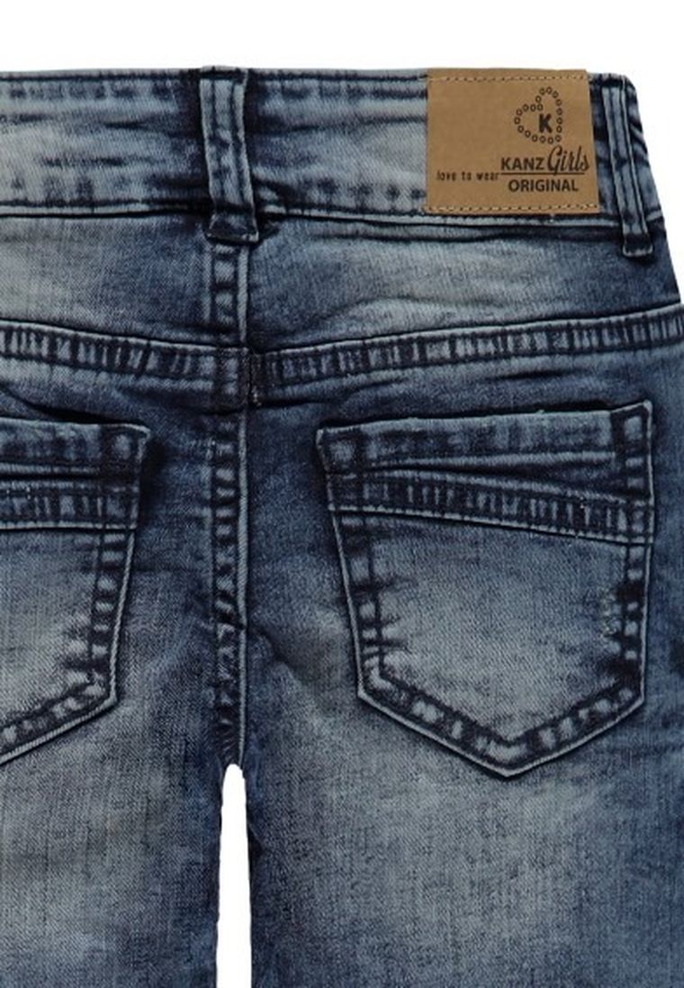Spodnie jeansowe dziewczęce, niebieskie, Kanz