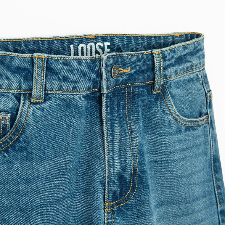 Spodnie jeansowe loose z regulacją Cool Club