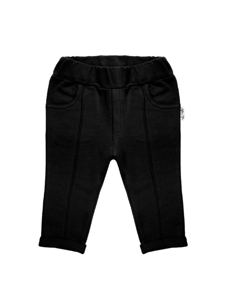 Spodnie materiałowe chłopięce, czarne, Nicol