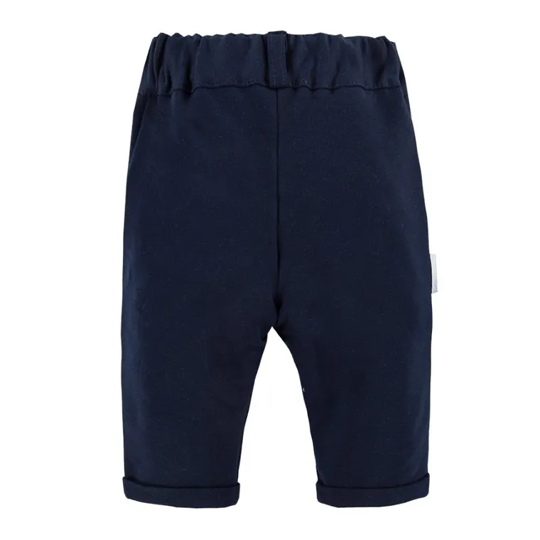 Spodnie materiałowe chłopięce, granatowe, Eevi