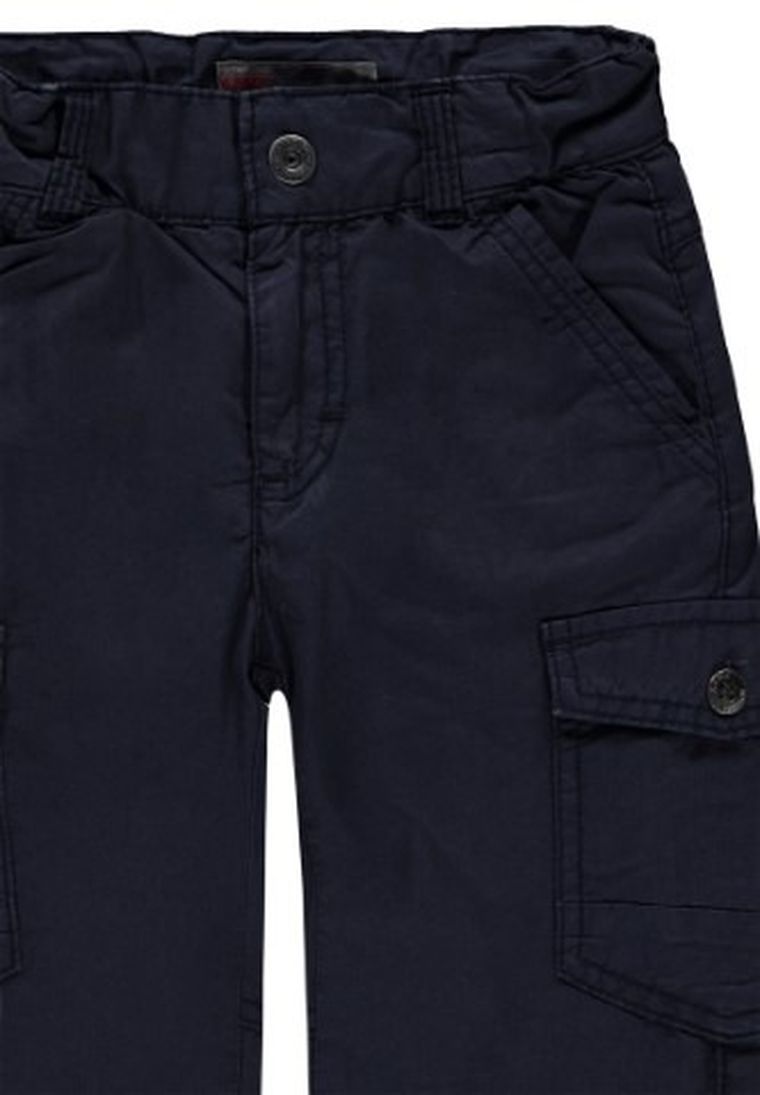 Spodnie materiałowe chłopięce, granatowe, Kanz
