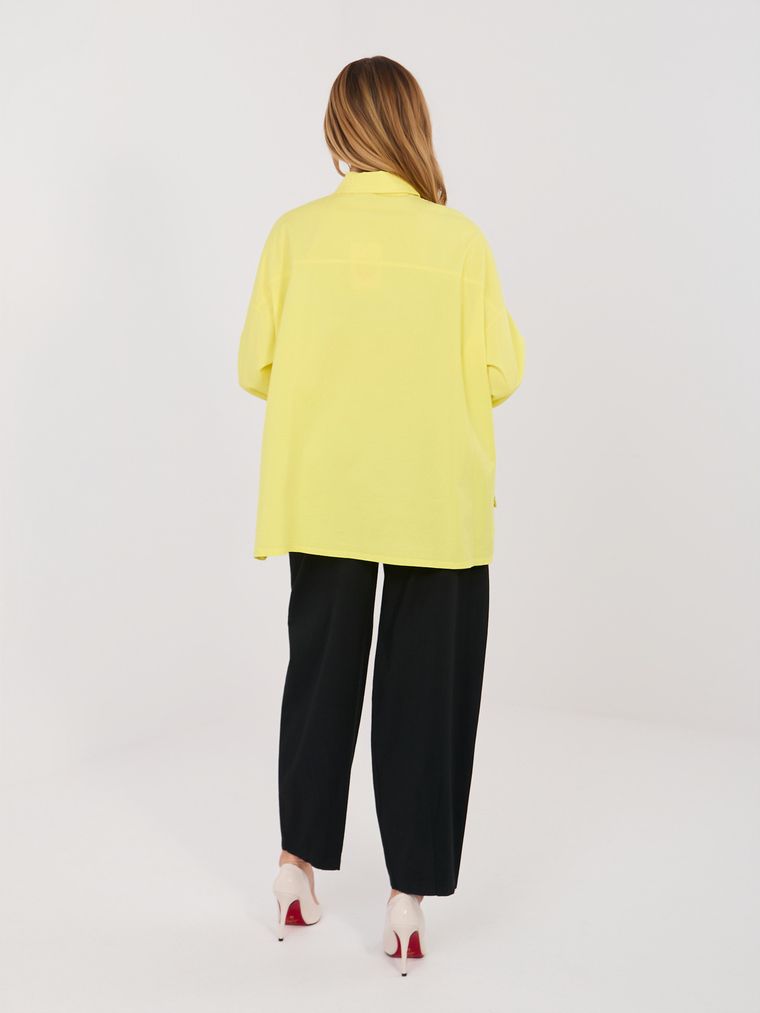 Spodnie materiałowe damskie, czarne, Italy Moda