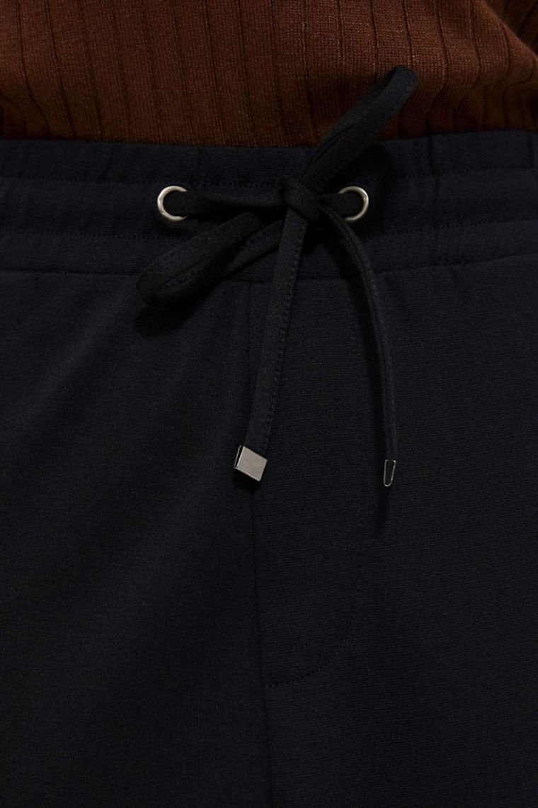 Spodnie materiałowe damskie, czarne, Moodo