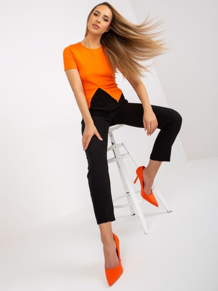 Spodnie materiałowe damskie, czarne, Xsapienza