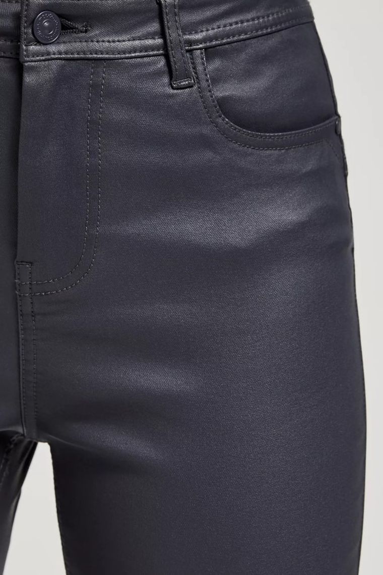 Spodnie materiałowe damskie, szare, Moodo