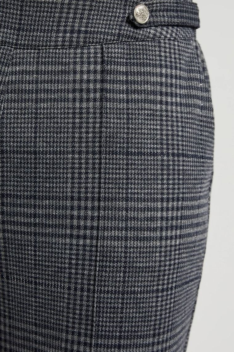 Spodnie materiałowe damskie, szare, Moodo