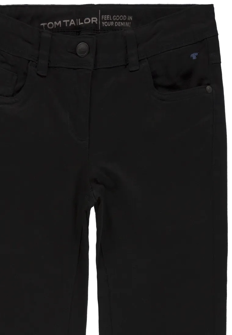 Spodnie materiałowe dziewczęce, czarne, Tom Tailor
