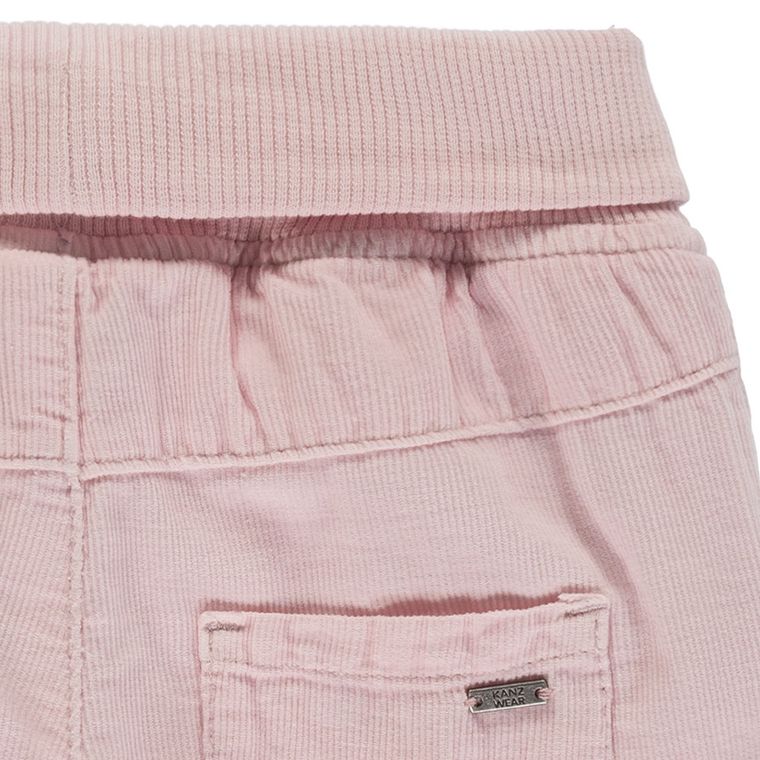 Spodnie materiałowe dziewczęce, różowe, Kanz