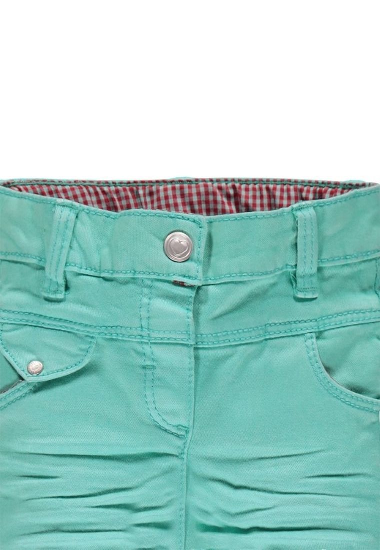 Spodnie materiałowe dziewczęce, turkusowe, Kanz