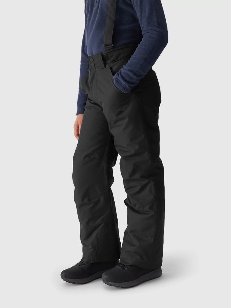 Spodnie narciarskie chłopięce, czarne, 4F