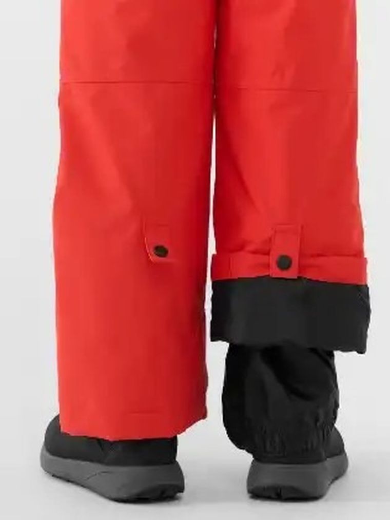 Spodnie narciarskie chłopięce, ocieplane, czerwone, 4F