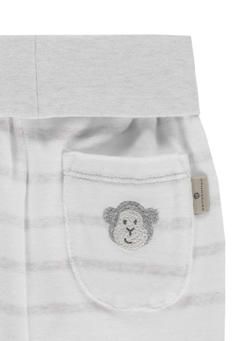 Spodnie niemowlęce, szaro-białe, Bellybutton