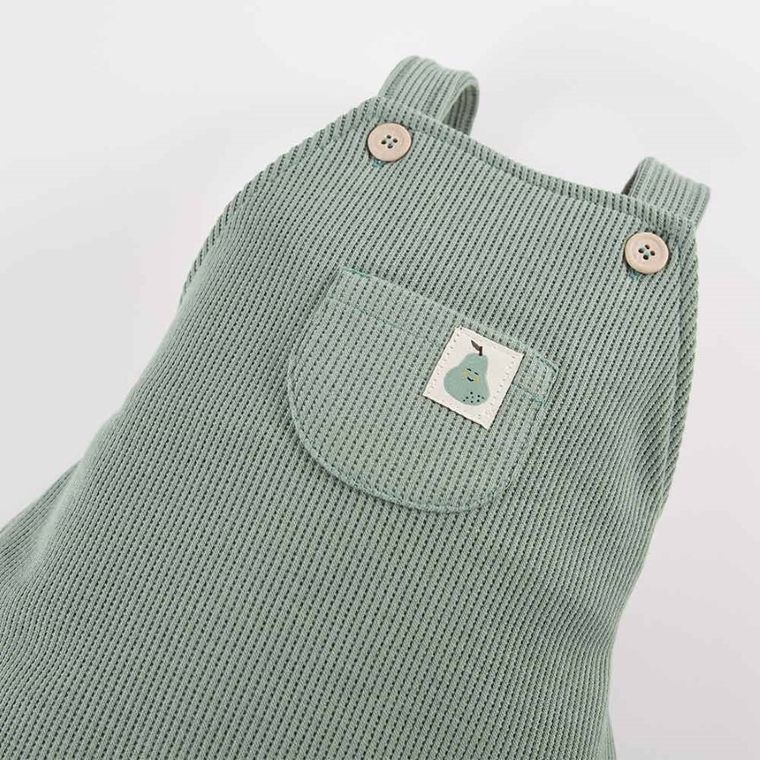 Spodnie ogrodniczki chłopięce, zielone, Eevi